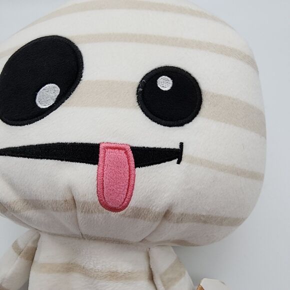 Ganz Squishy Squad Spooky Pal Mummy Plush 9" Halloween Tongue Sticking Out Toy - Picture 3 of 10
